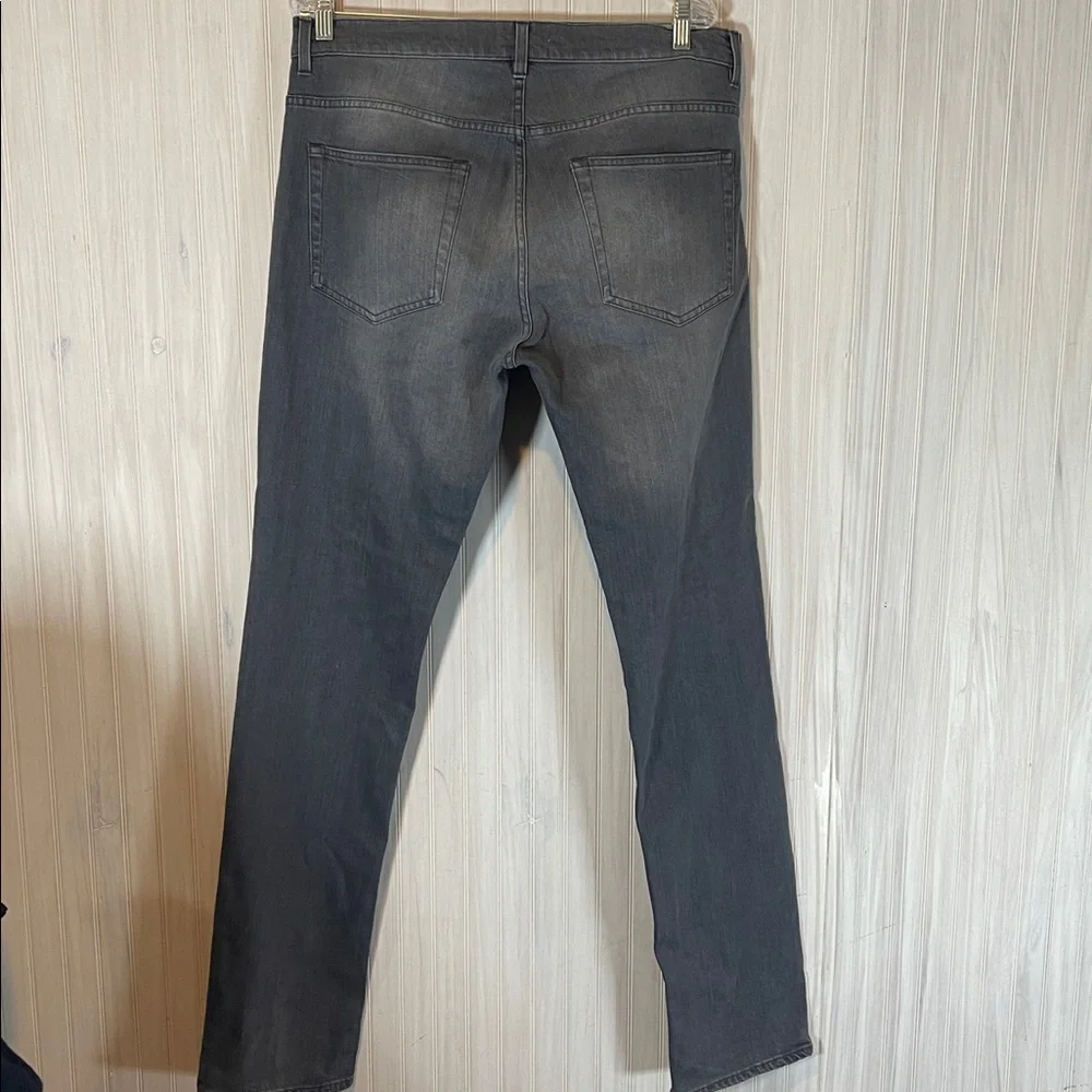 ACNE STUDIOS GRAY BUTTON FLY ROC CRAB DENIM JEANS 36/34